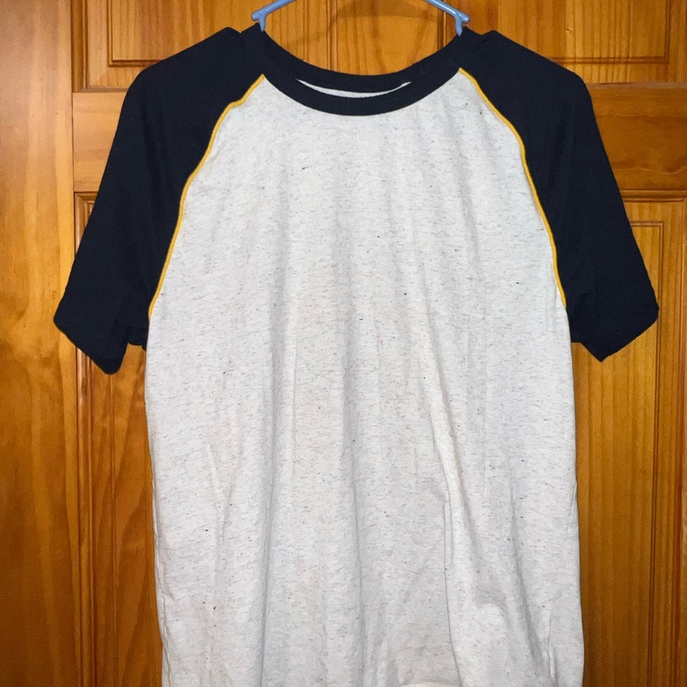 Gray and Blue Raglan T-Shirt